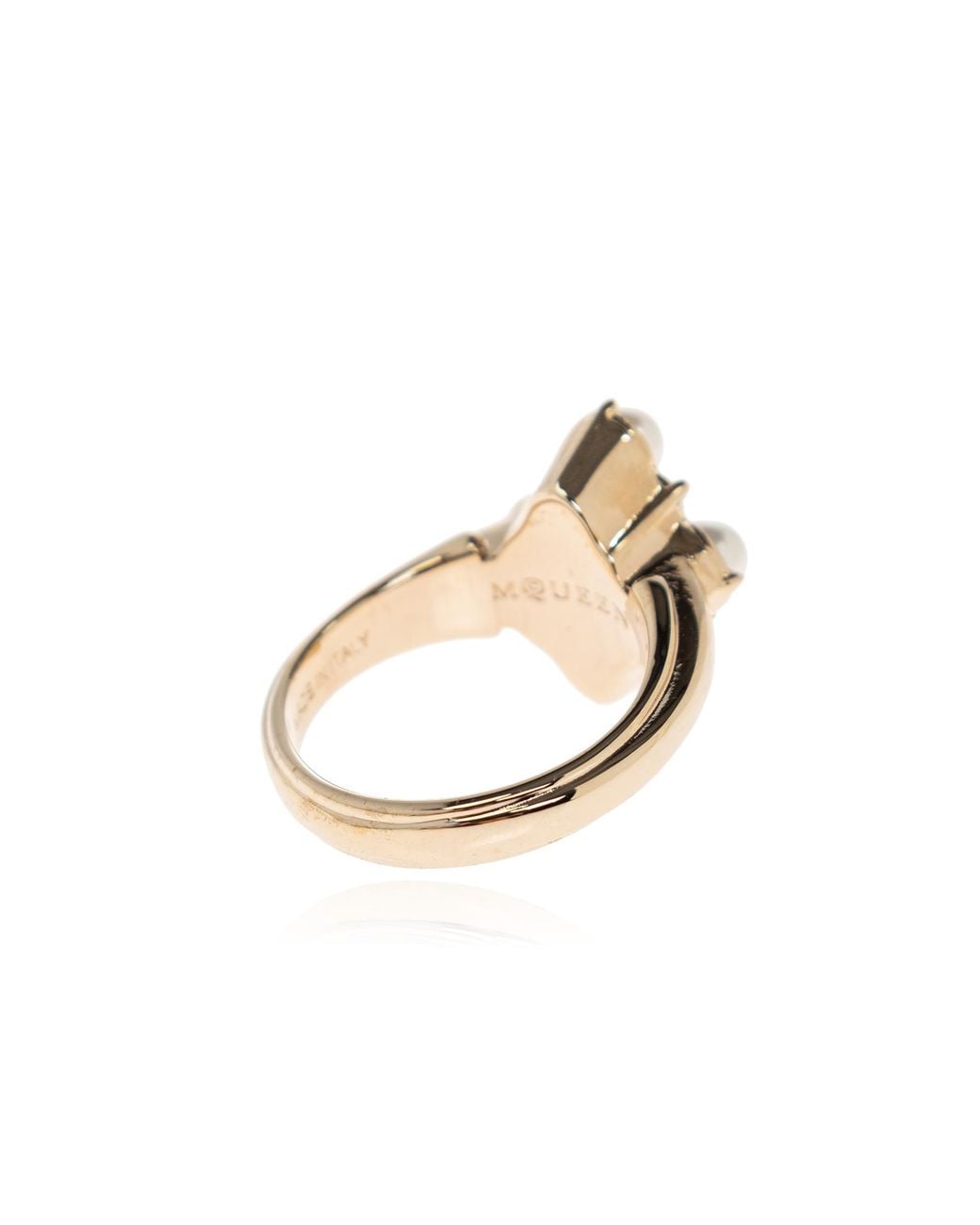 McQueen Brown Brass Ring