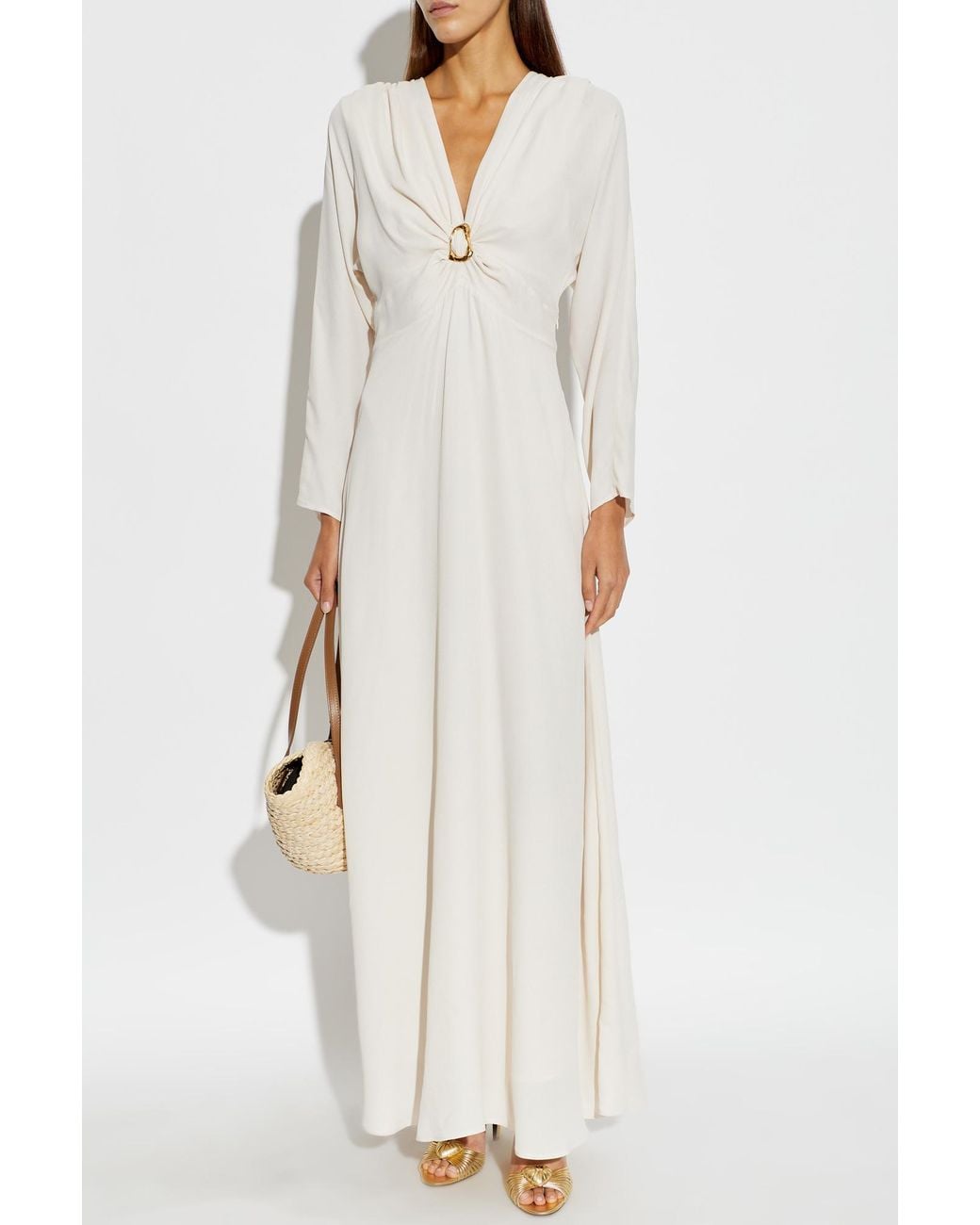 Forte_forte White Long Sleeve Dress