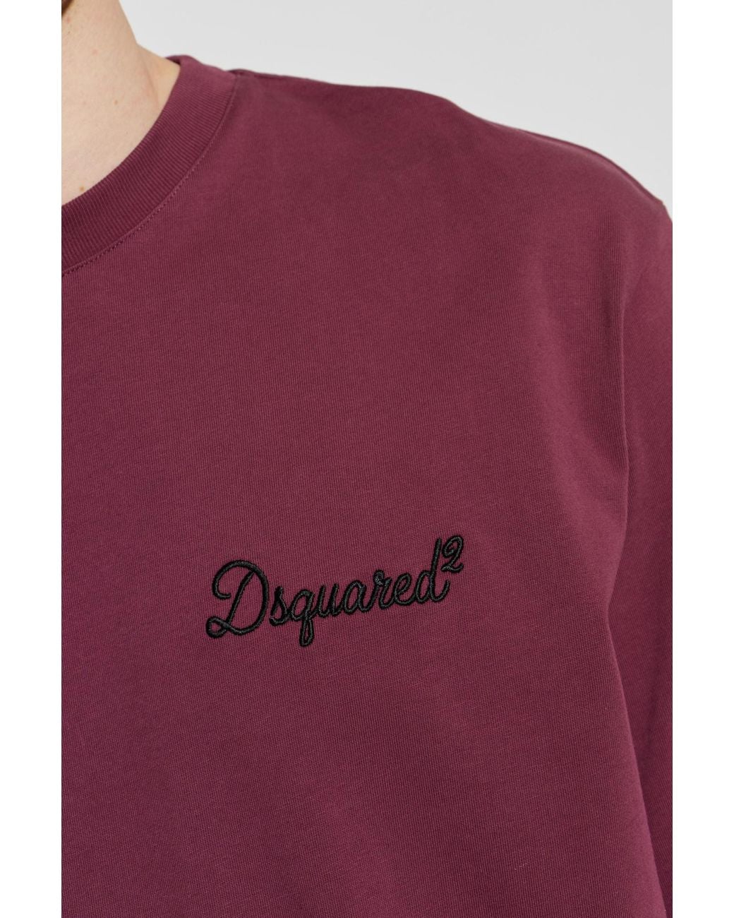 DSquared² T-Shirt With Embroidered Logo for men