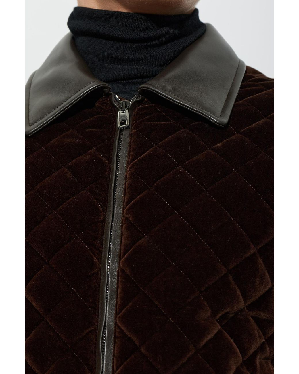 Dolce & Gabbana Black Quilted Jacket for men