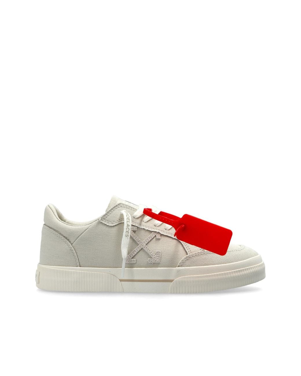 Off-White c/o Virgil Abloh Red 'Vulcanized Low' Sports Shoes