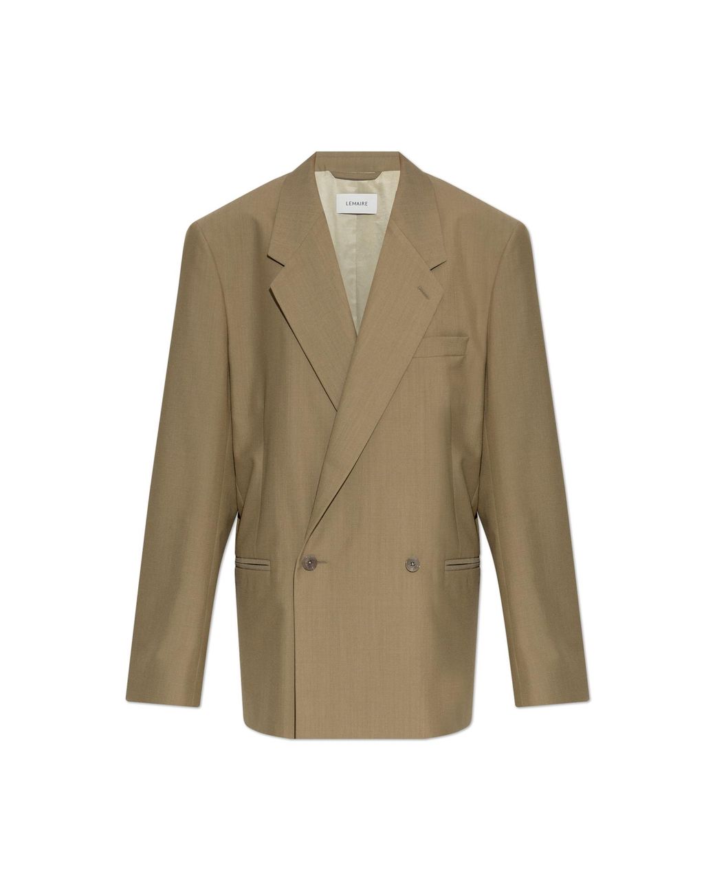 Lemaire Natural Double-Breasted Blazer
