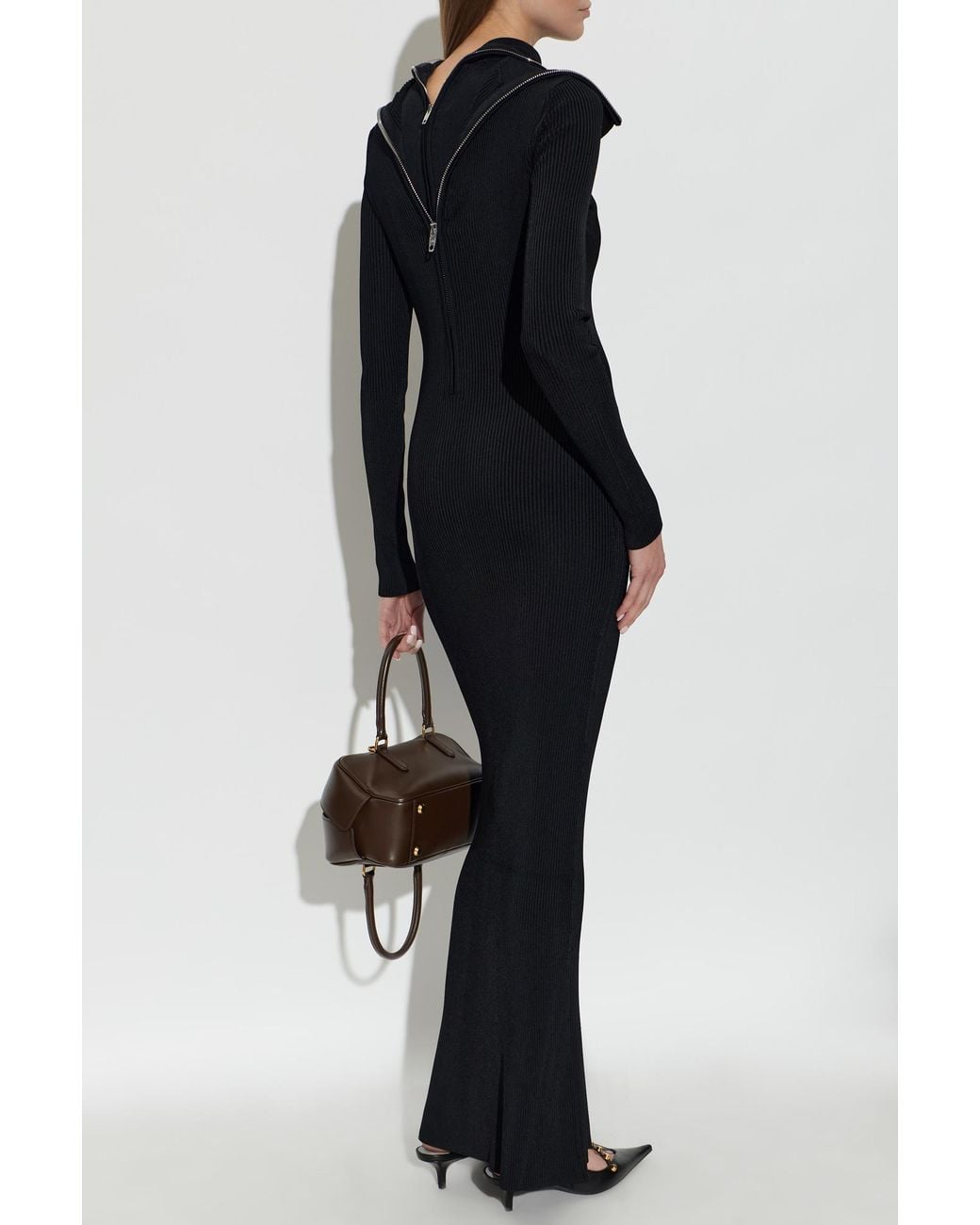 Balenciaga Black Long-Sleeved Dress