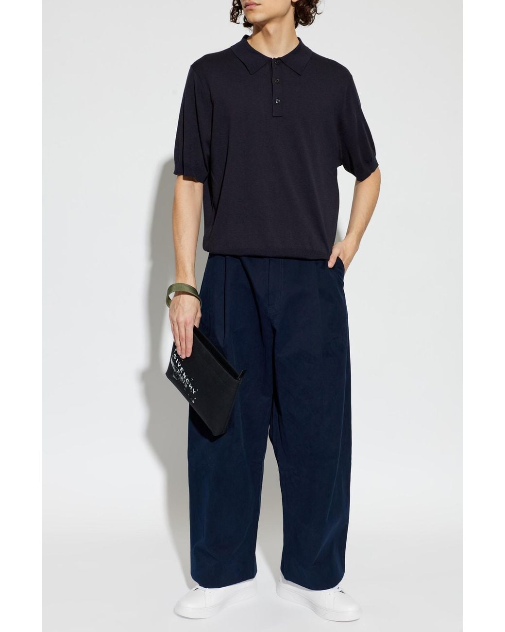 Studio Nicholson Blue Polo 'Arieta' for men