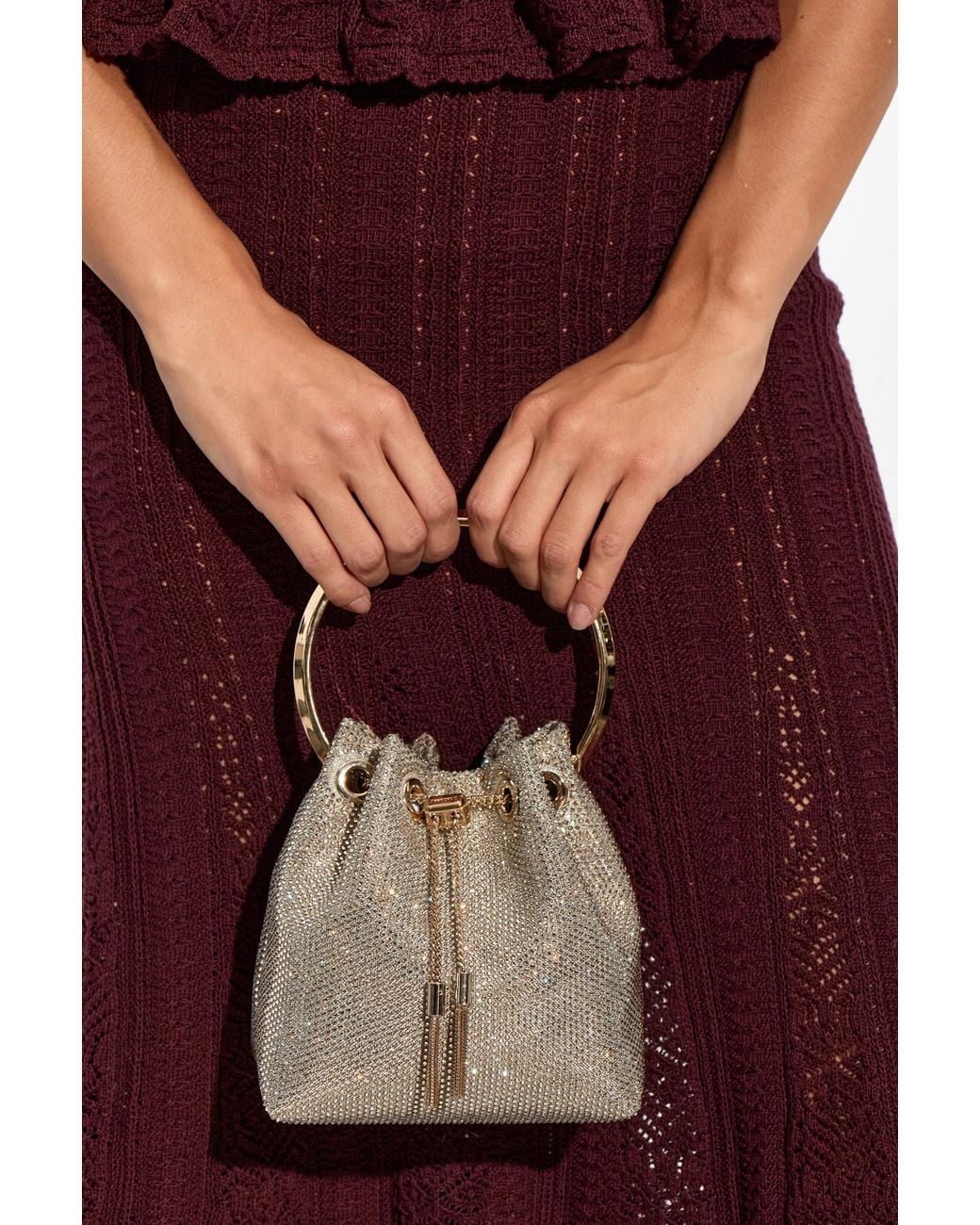 Jimmy Choo Metallic 'Bon Bon' Bag