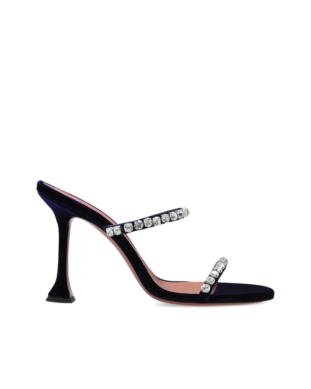 AMINA MUADDI White Heeled Mules 'Gigi'