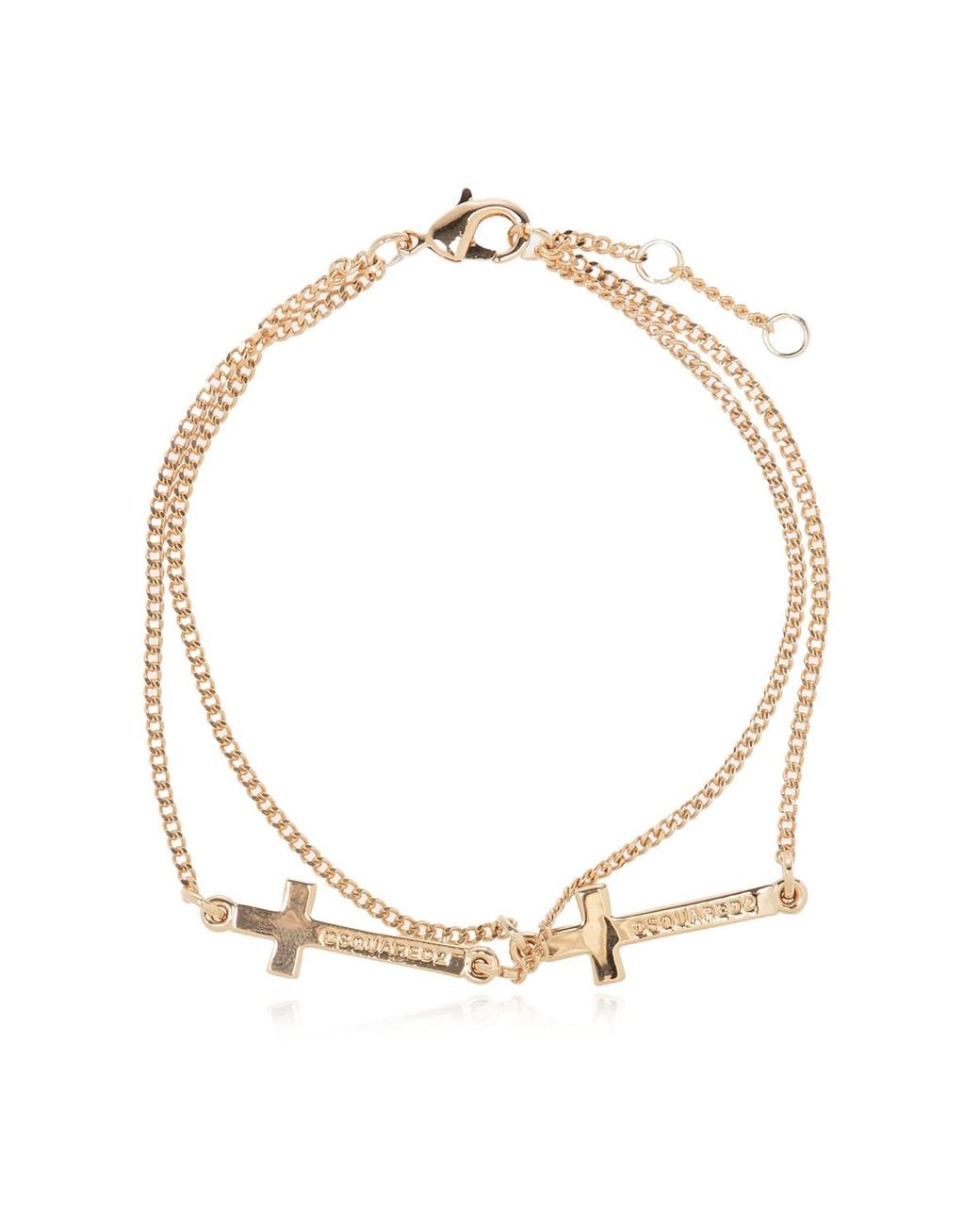 DSquared² Metallic Brass Bracelet for men