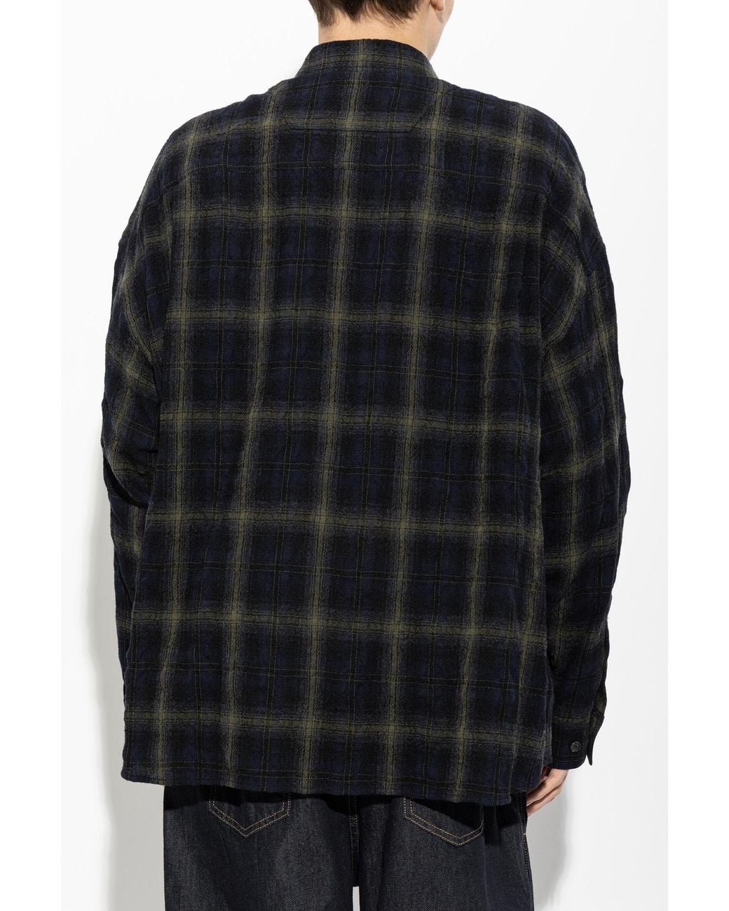 Juun.J Black Checked Shirt for men
