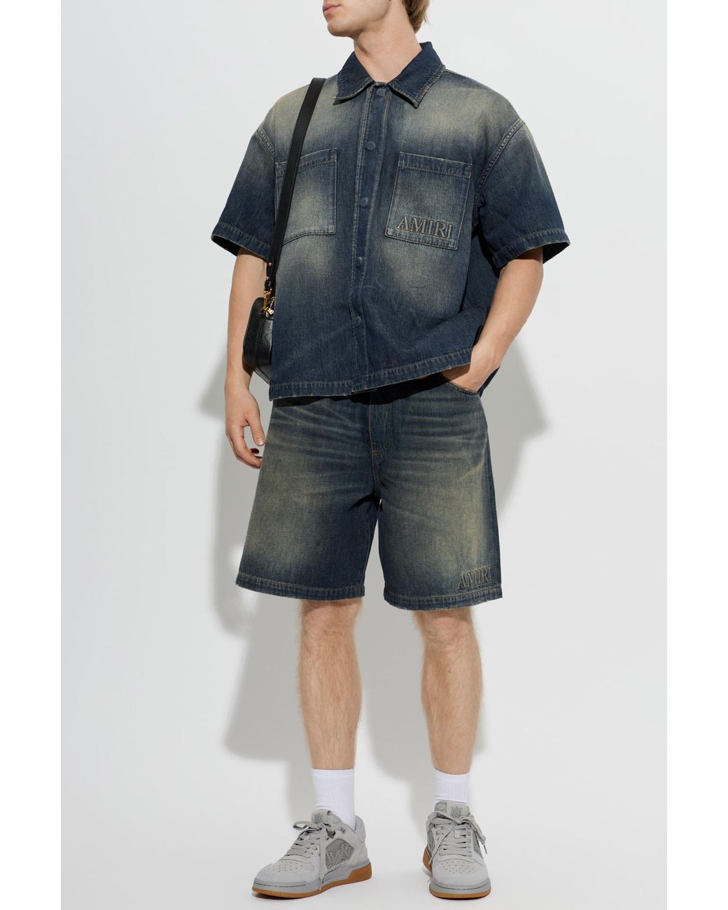 Amiri Blue Denim Shorts for men