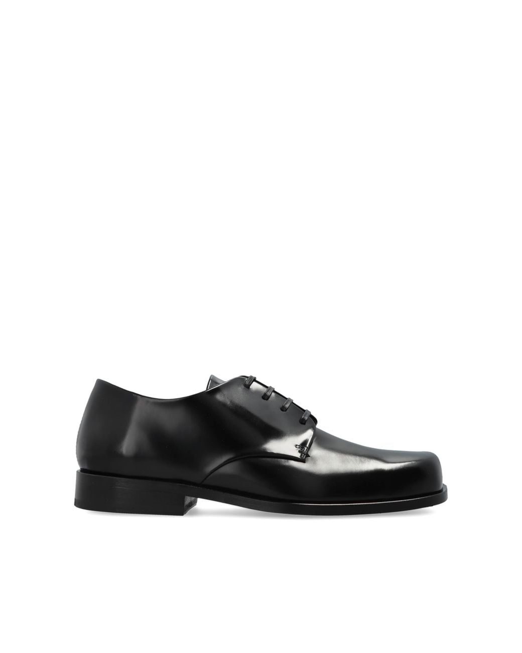 AMI Black Leather Shoes for men