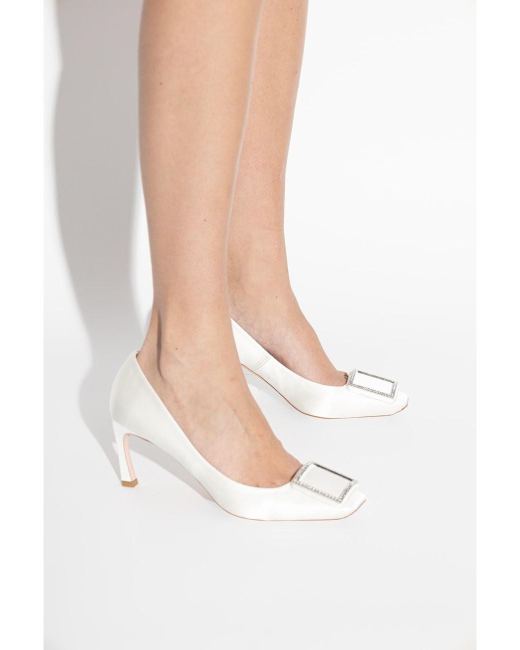 Roger Vivier White Heeled Shoes 'Trompette'