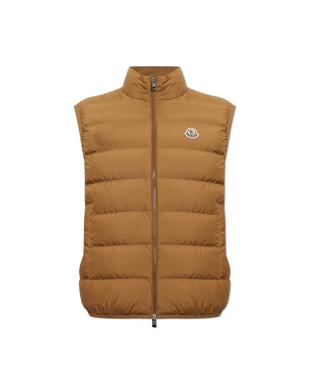 Moncler Brown Quilted Vest 'Contrin' for men