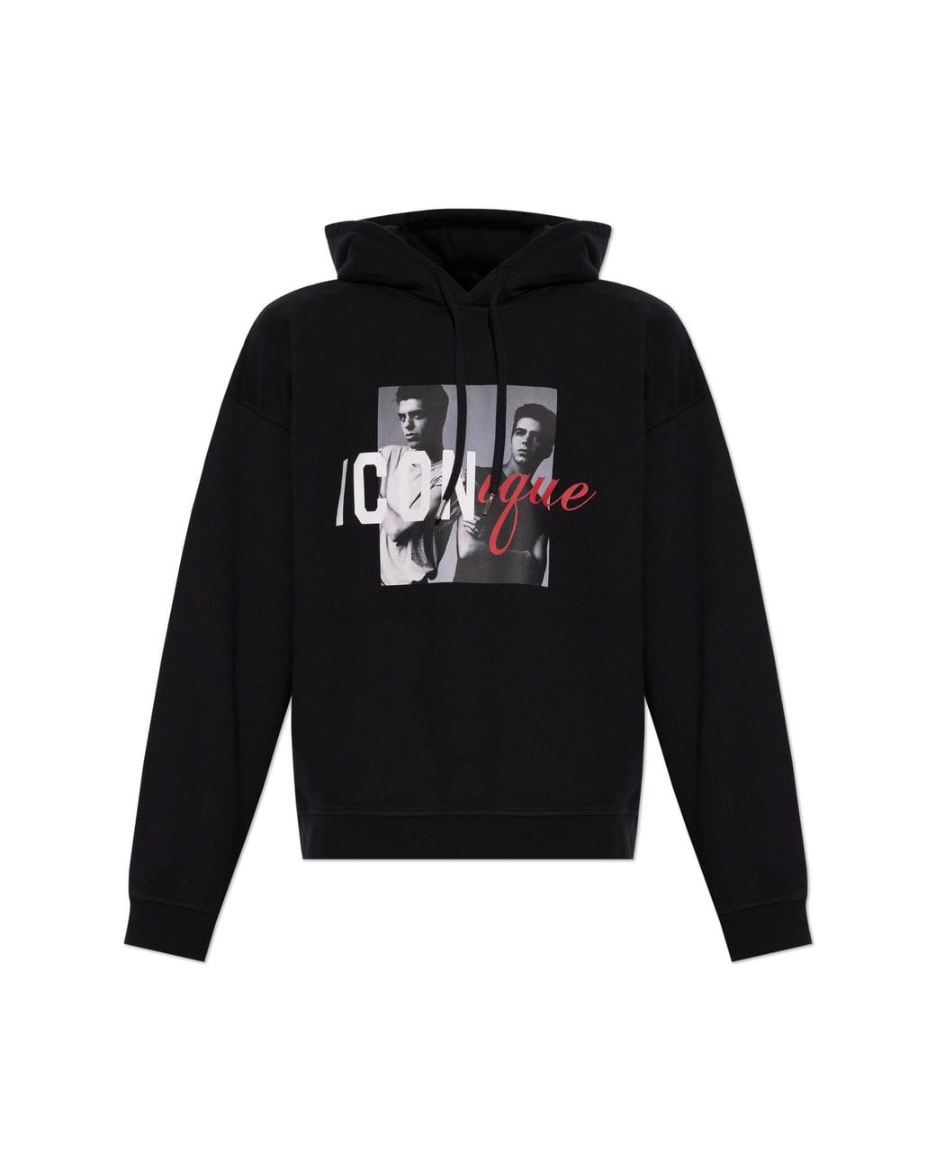 DSquared² Black Sweatshirt With Print for men
