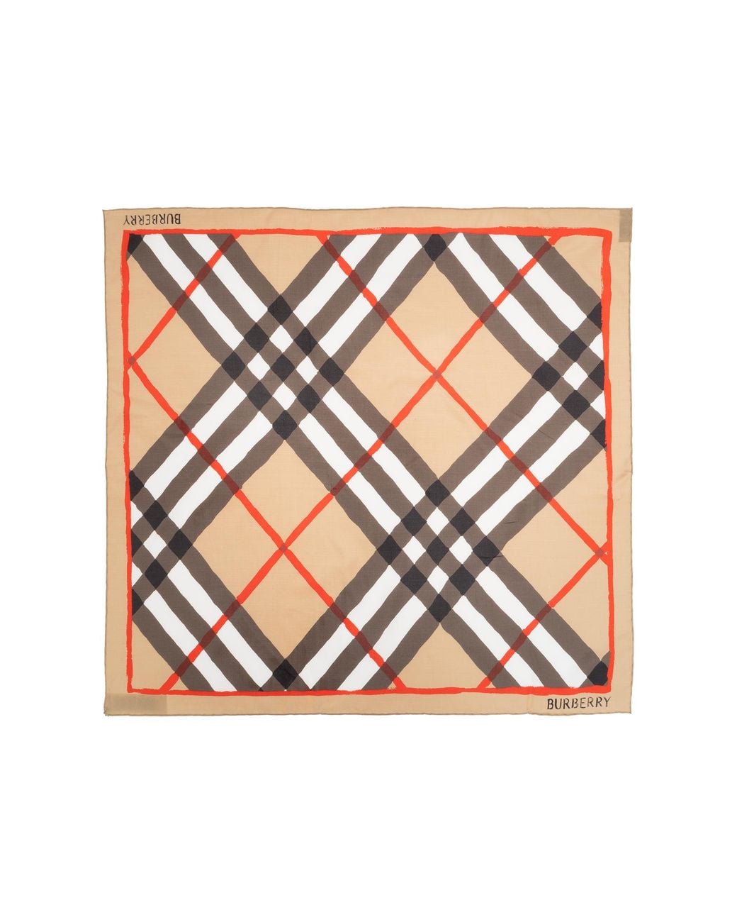 Burberry Pink Silk Scarf