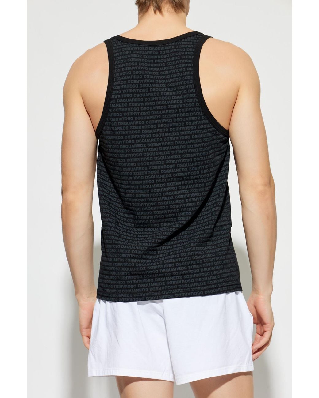 DSquared² Black Sleeveless T-Shirt for men