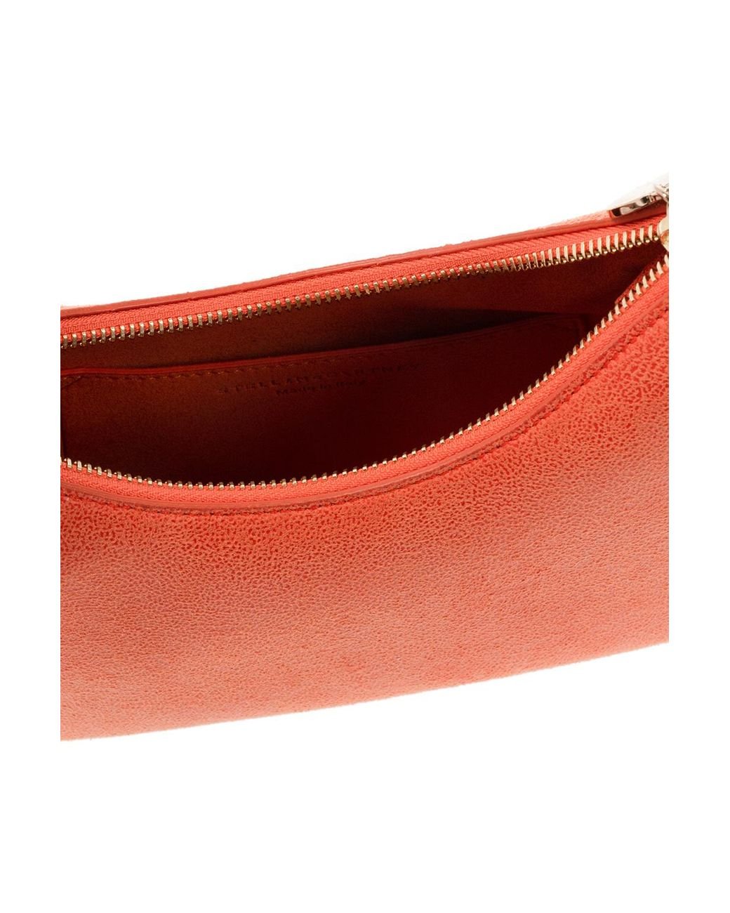 Stella McCartney 'falabella Zip Mini' Shoulder Bag in Orange | Lyst