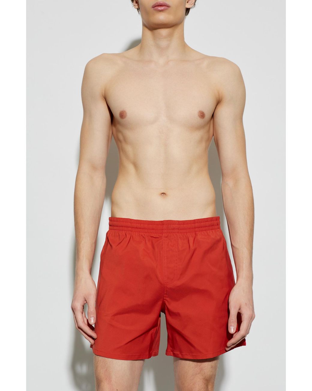 Balmain Red Swim Shorts for men
