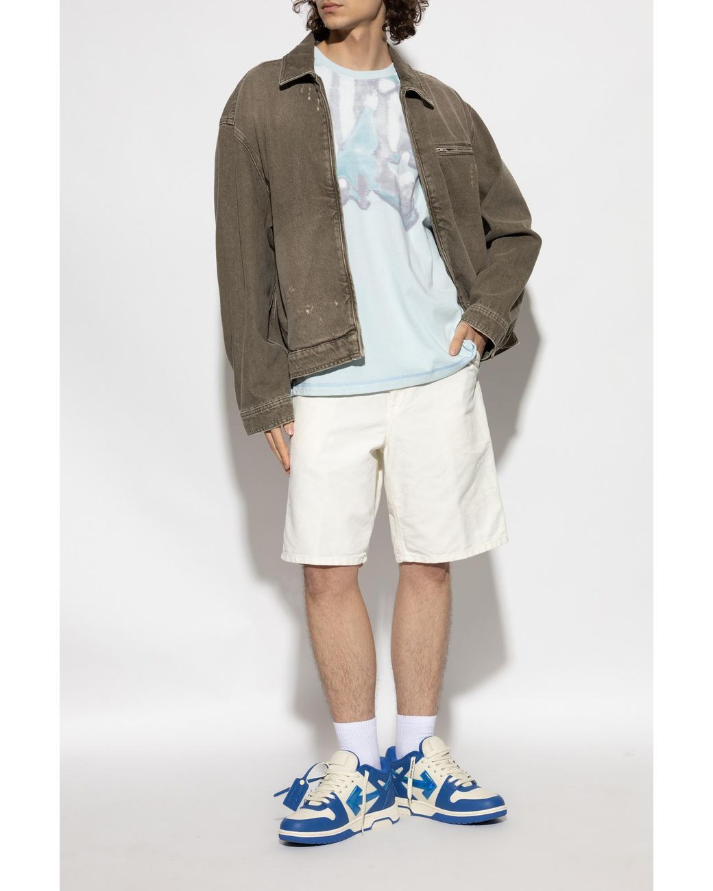 Carhartt White Dearborn Shorts for men