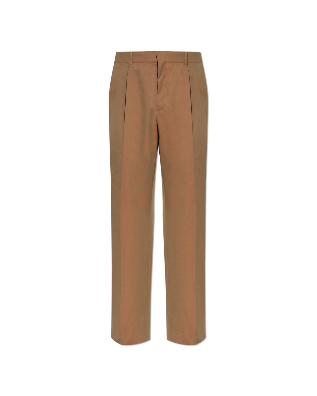 Our Legacy Brown Wool Pleated Trousers for men