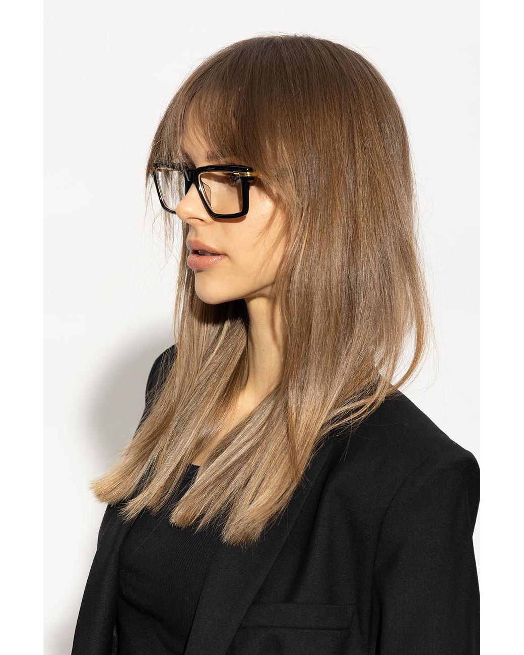Balmain Black 'Legion Iv' Prescription Glasses