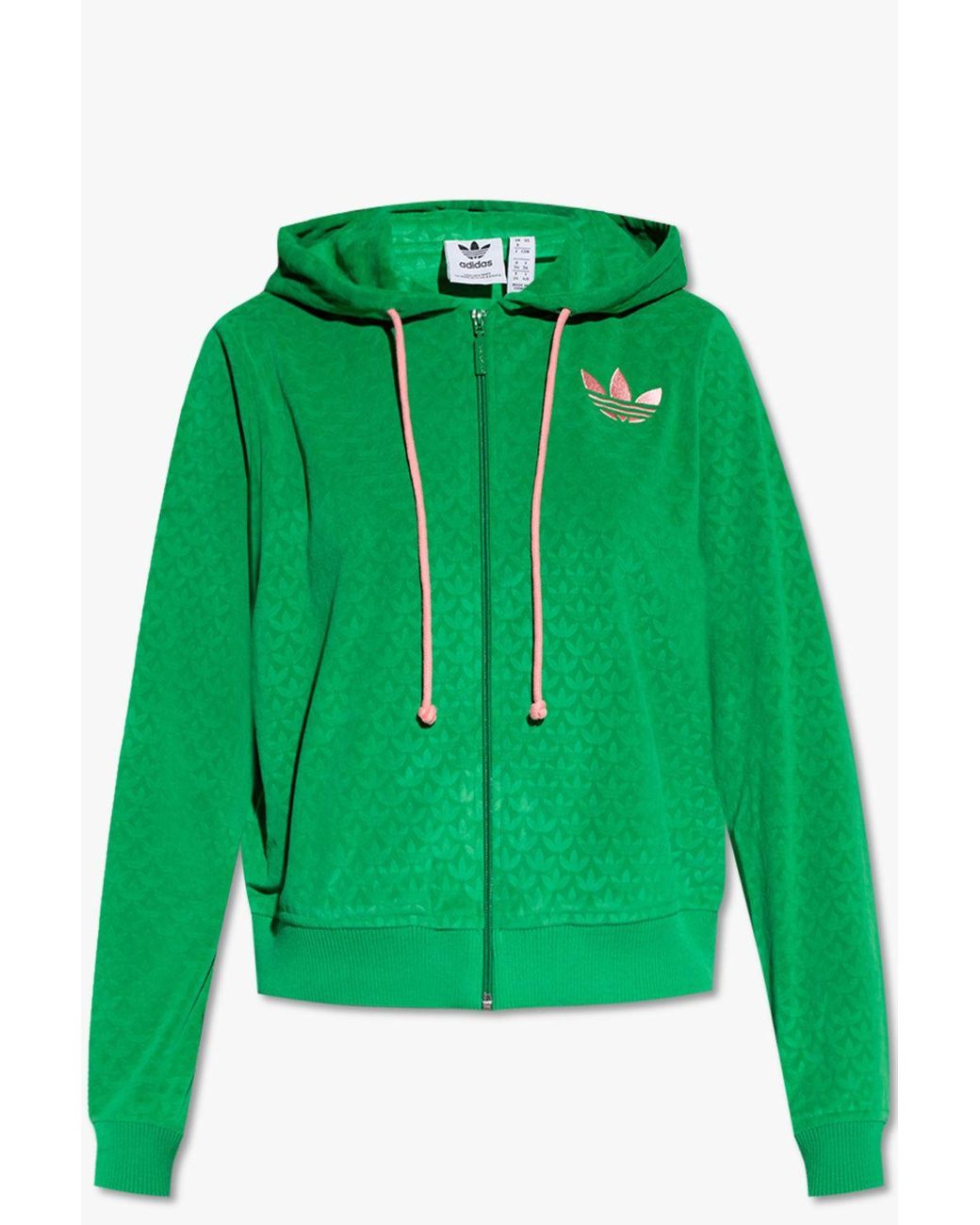 adidas Originals Hoodie With Logo in Green Lyst