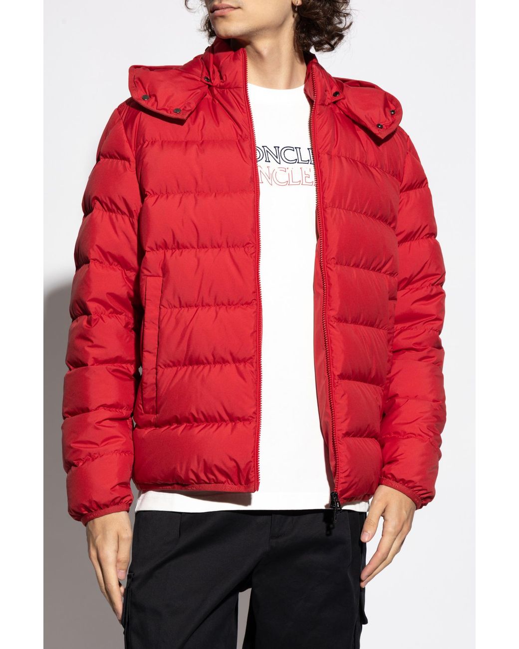 Moncler Red "Montbrocq" Down Jacket for men