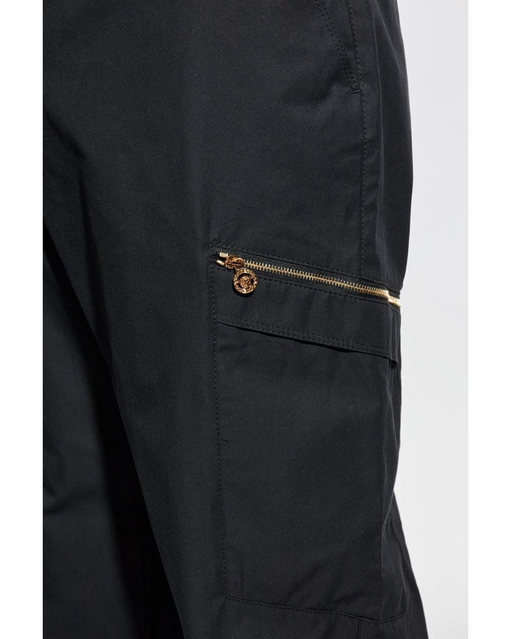 Versace Black Cargo Trousers for men