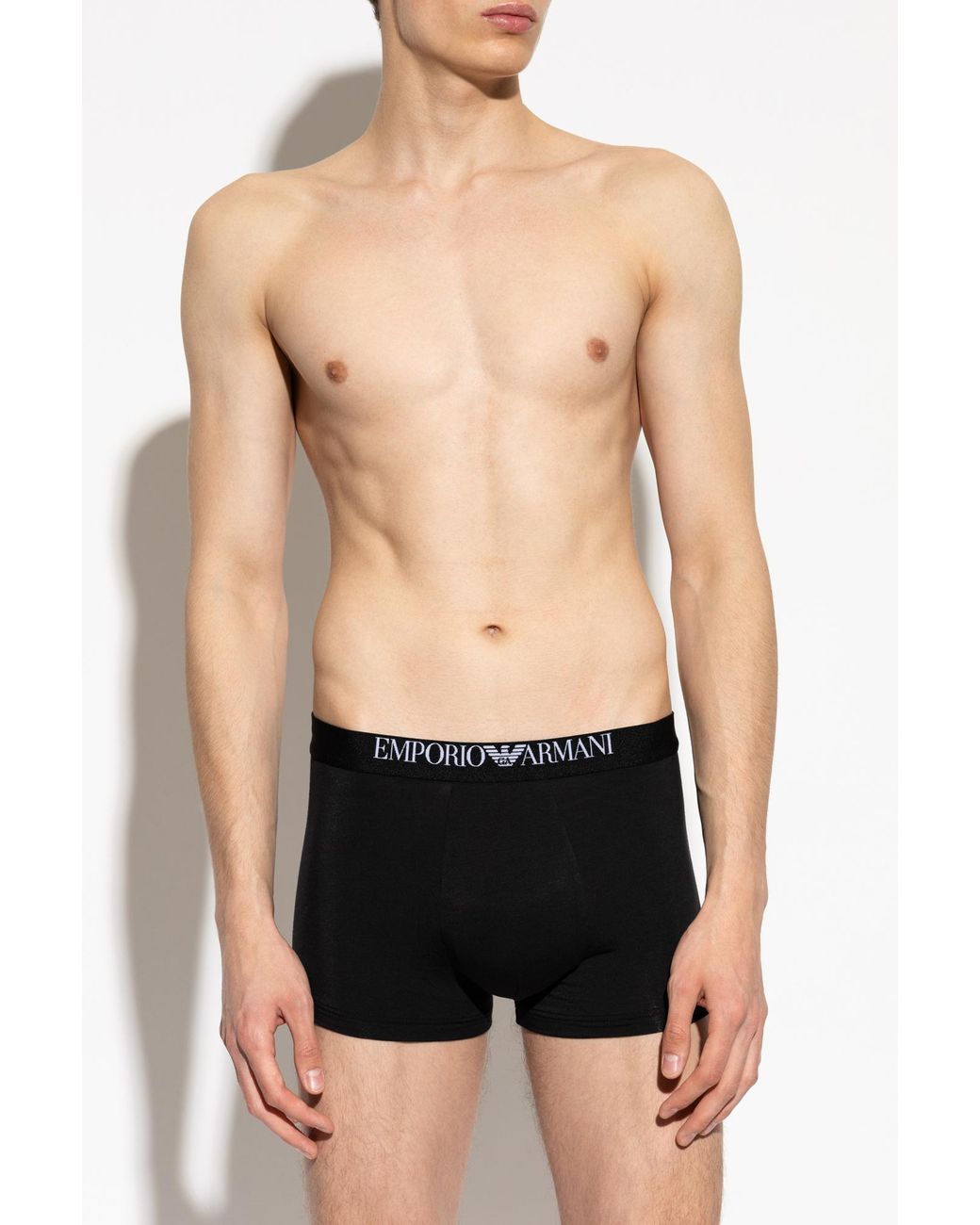 Emporio Armani Black 2-Pack Of Boxers for men