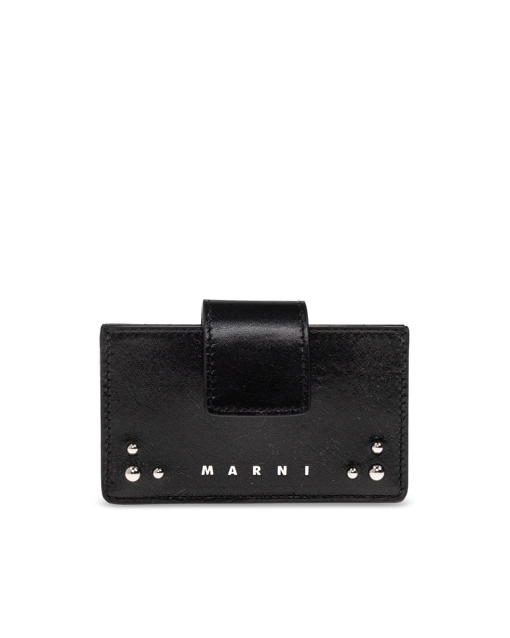 Marni Black Card Case With Logo