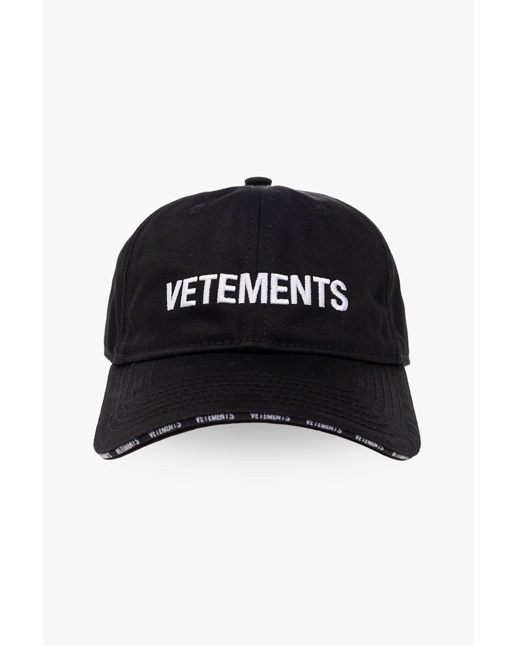 Vetements Black Baseball Cap