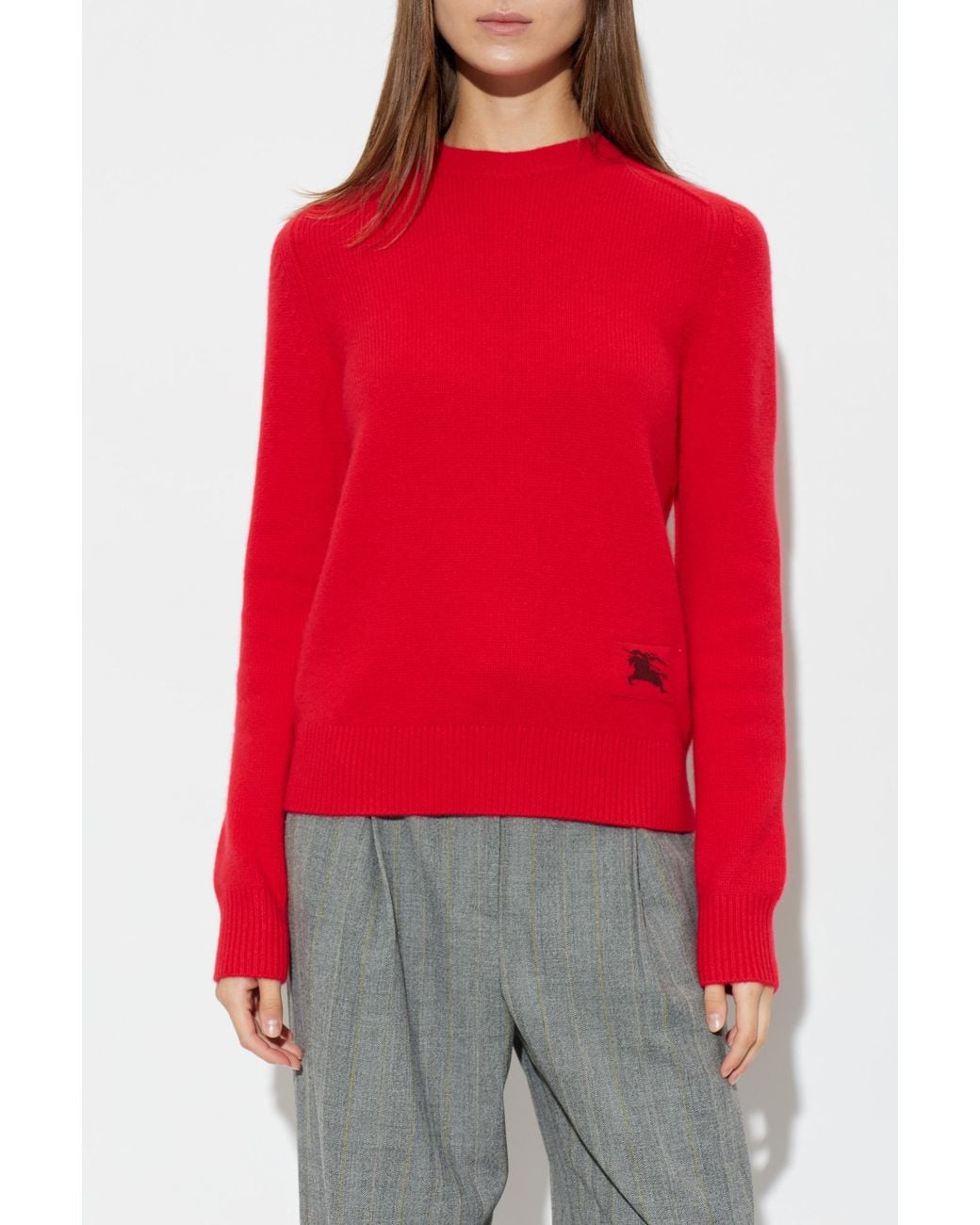 Burberry Red Cashmere Sweater 'Constance'