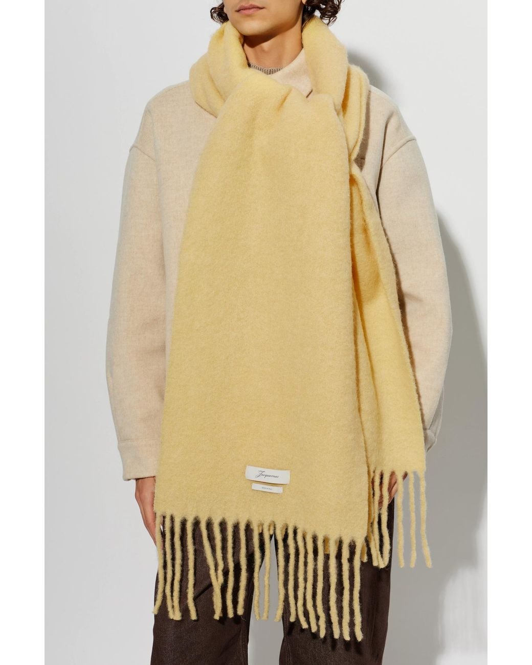 Jacquemus Black Wool Scarf 'Carro'