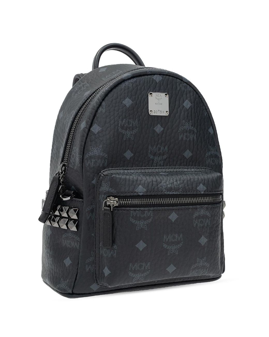 black mcm backpack