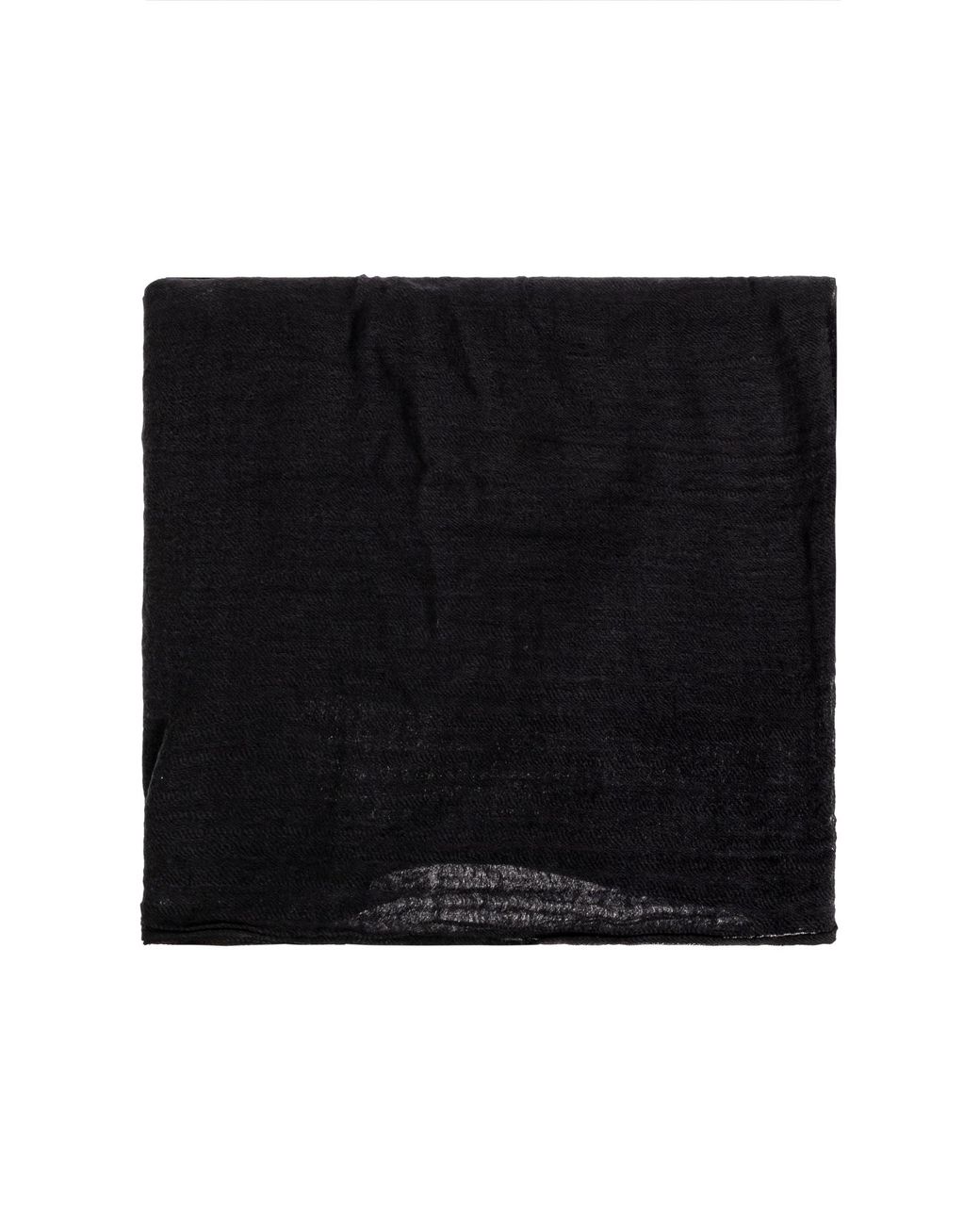 Rick Owens Black Wool Scarf