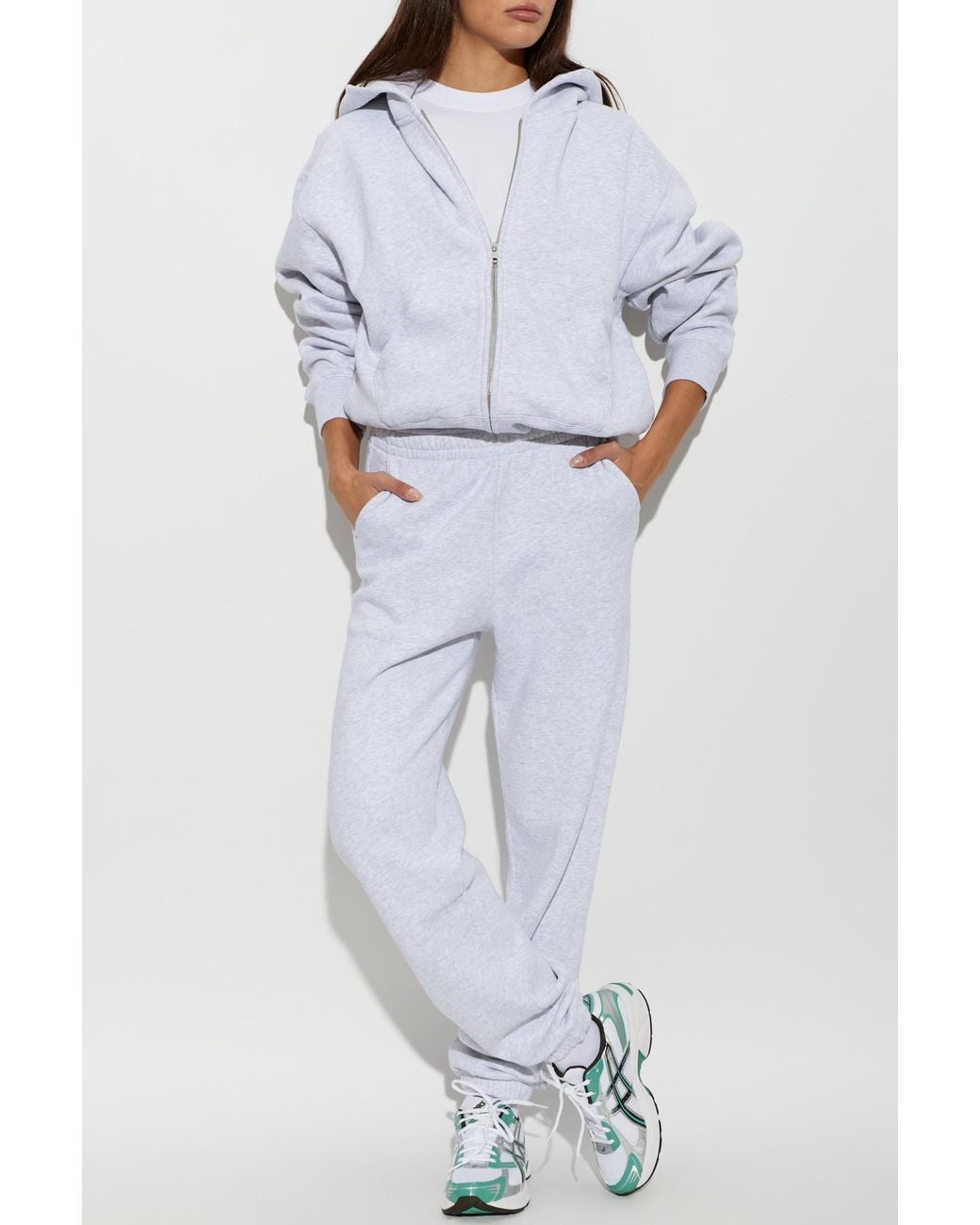 Sporty & Rich White Sweatpants From The 'The Essentials' Collection