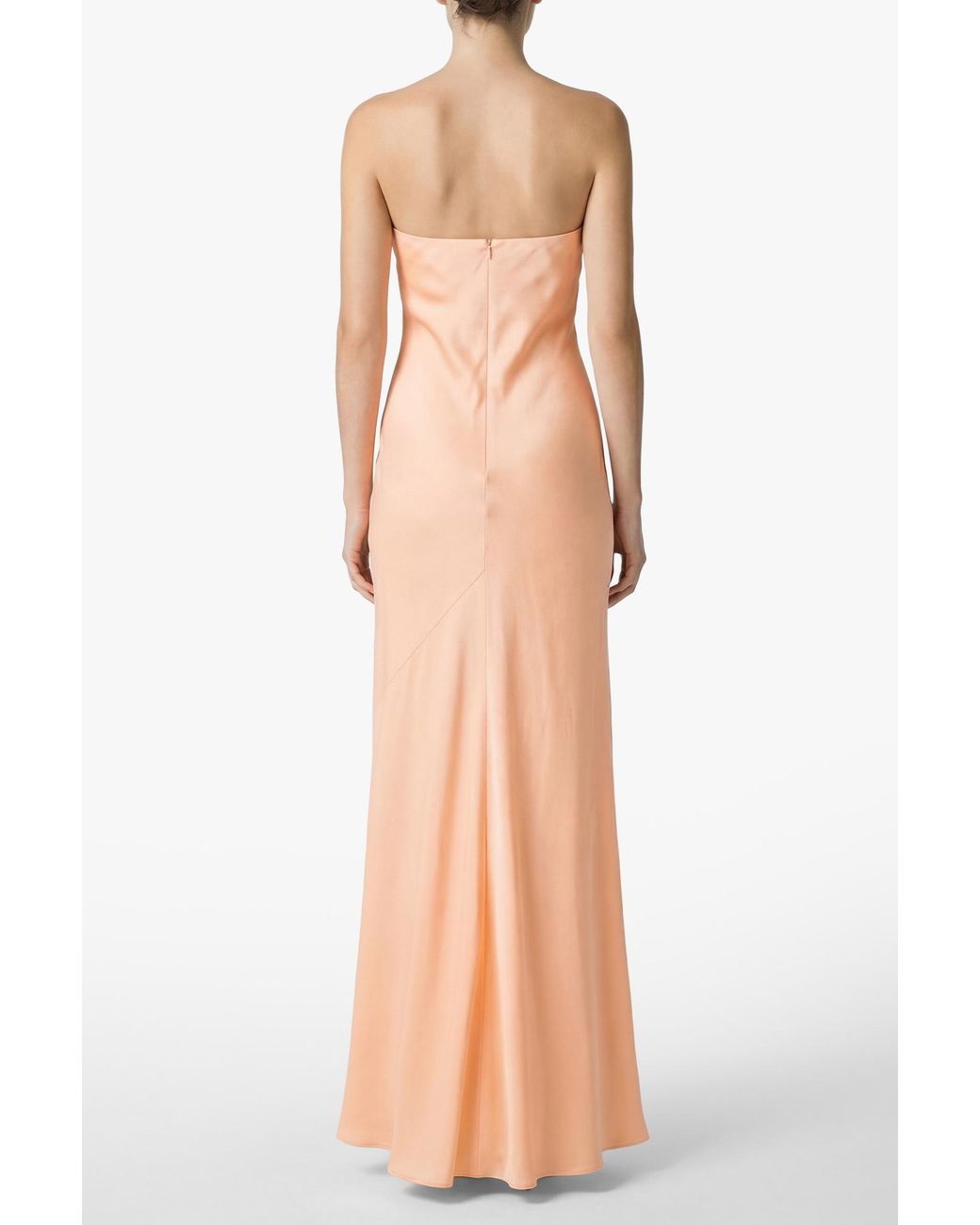 Forte_forte Orange Satin Off-The-Shoulder Dress
