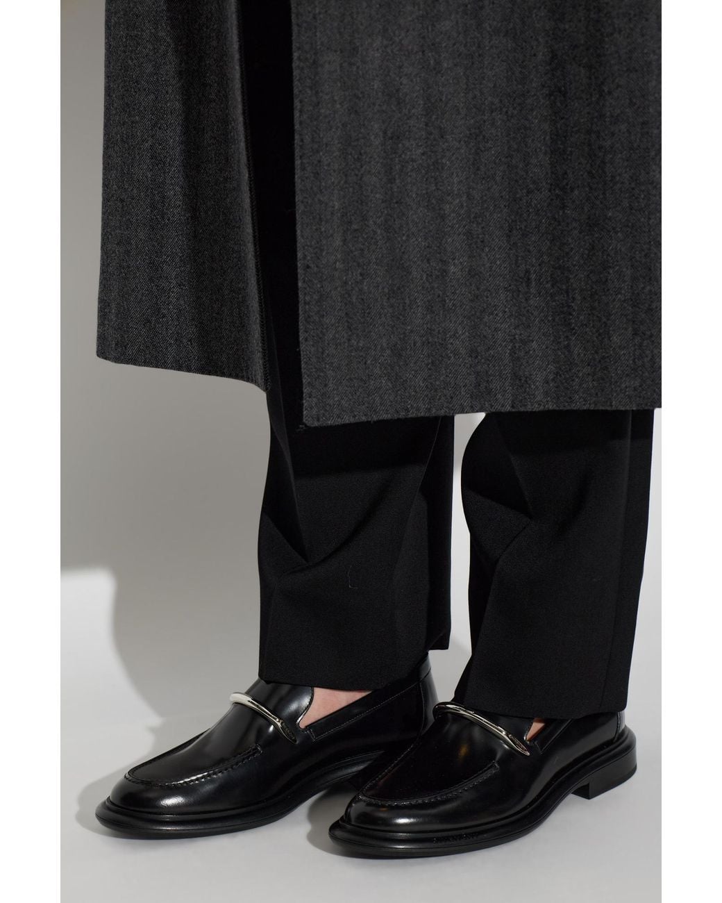Givenchy Black Leather 'Pinch' Loafers