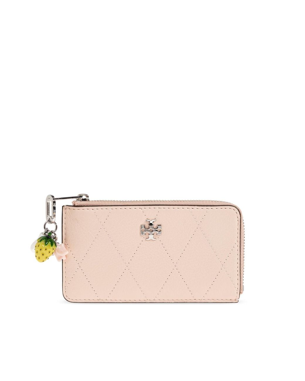 Tory Burch Pink Leather Card Holder