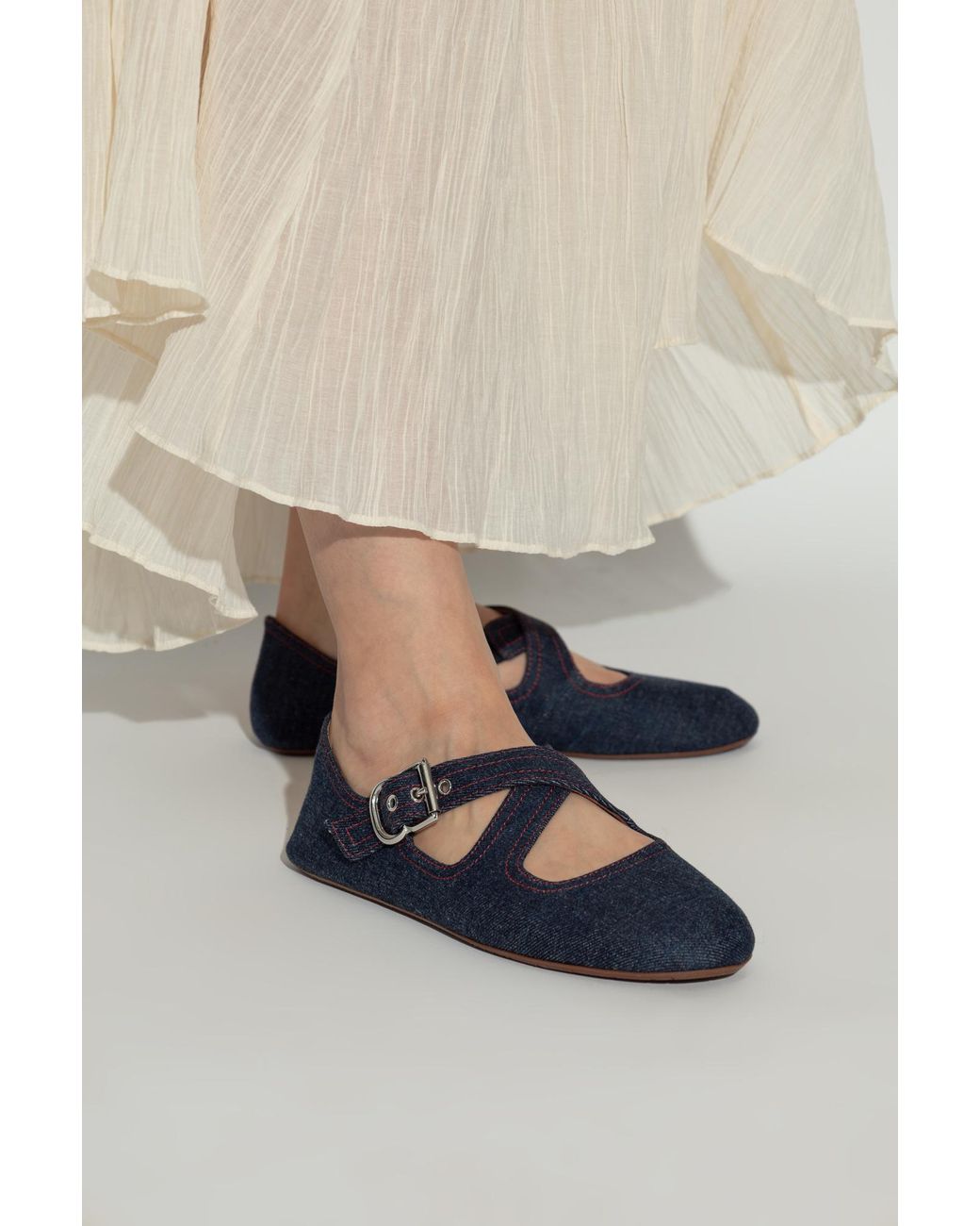 SALE【Alaia】クリスクロス ウェッジパンプス ALAÏA パテントカーフスキン製 クリスクロス ウェッジ