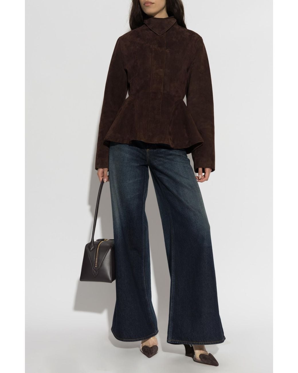 Alaïa Blue Suede Jacket