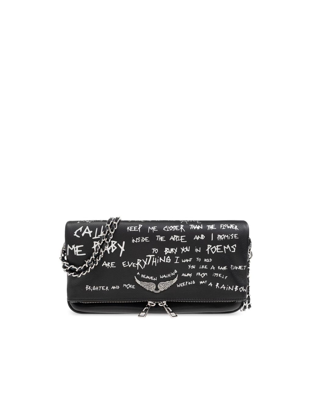 Zadig & Voltaire Black Shoulder Bag 'Rock'