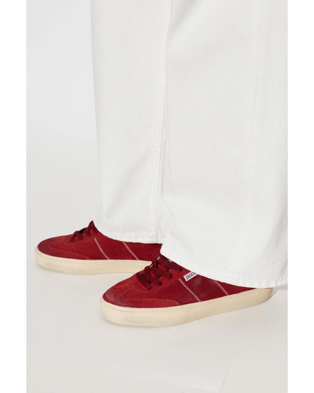 Golden Goose Deluxe Brand Red 'Soul Star' Sports Shoes