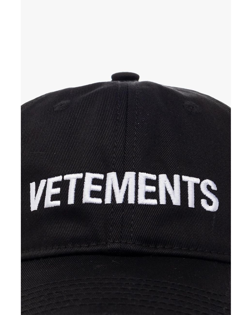 Vetements Black Baseball Cap