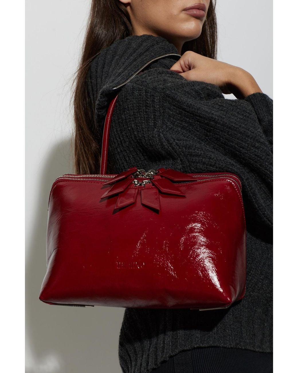 The Attico Red "L'Altra Di Milano" Shoulder Bag