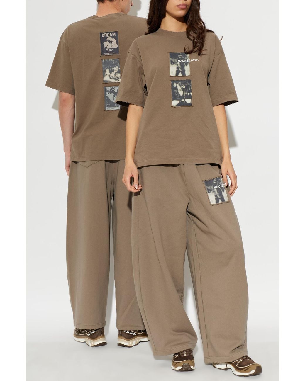 M I S B H V Natural Wide-Leg Sweatpants