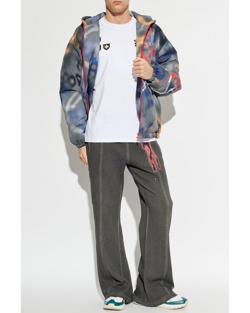 DIESEL Blue Insulated Jacket 'J-Mirr' for men