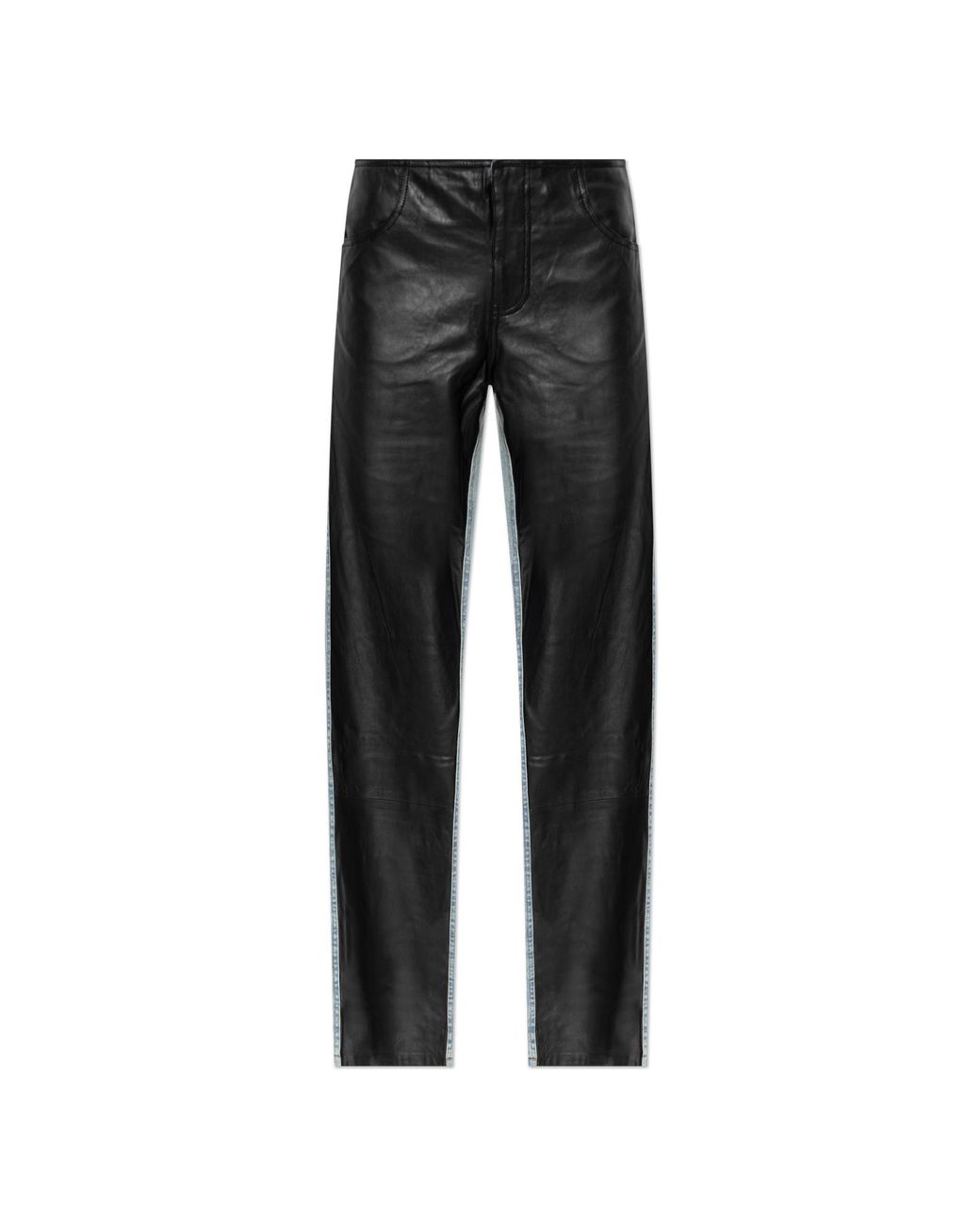 Christopher Esber Black Jeans With Leather Front