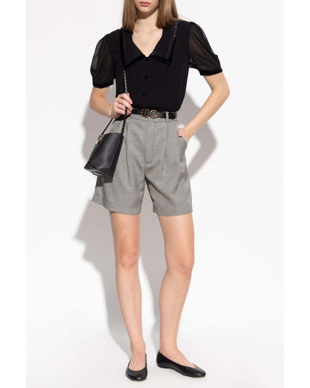 FRAME Black Silk Shirt