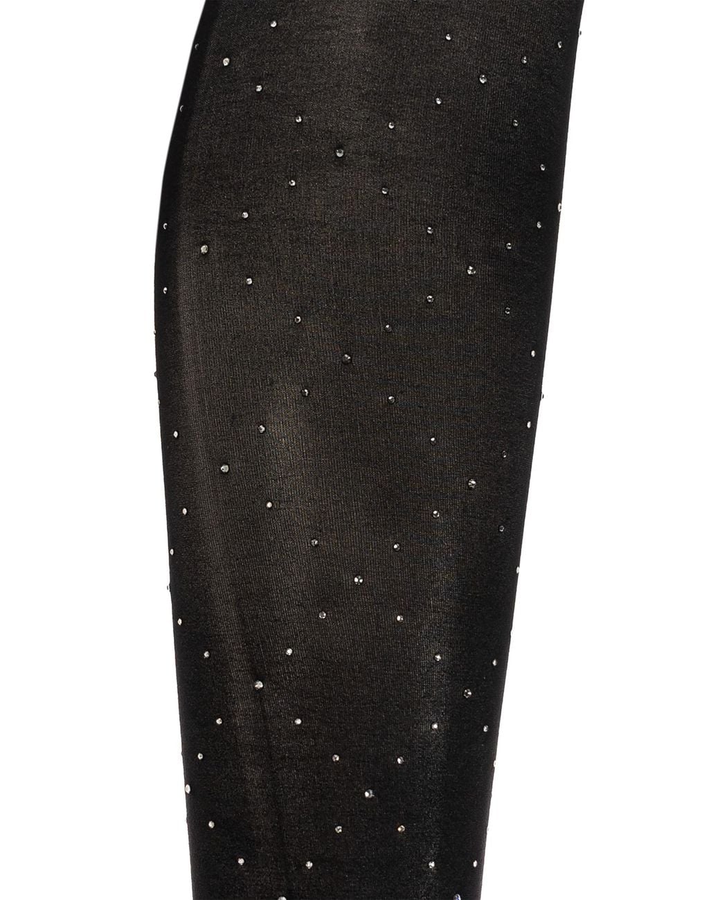 Heist Studios Black 'Crystal Cross' Stockings
