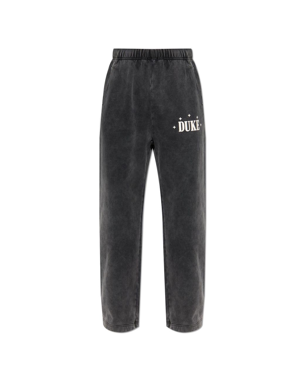 Duke & Dexter Black Sweatpants With Logo for men